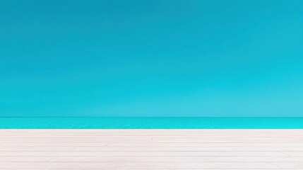 Relaxing waves tropical beach sunny environment wide angle serenity