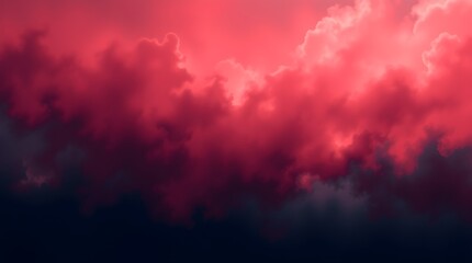 Obraz premium Dark red, pink and black clouds.