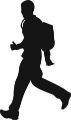 Decoration Student Jumping Happiness Silhouette