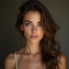 Naklejka premium portrait of a beautiful woman 
