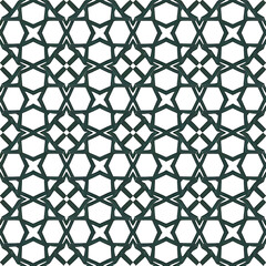 Fototapeta premium Green Geometric Pattern Seamless Design