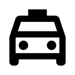 Taxi - Simple Minimalist Transportation Icon for Modern Travel