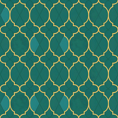 Naklejka premium Seamless islamic arabic pattern for ramadan wallpaper and islamic background