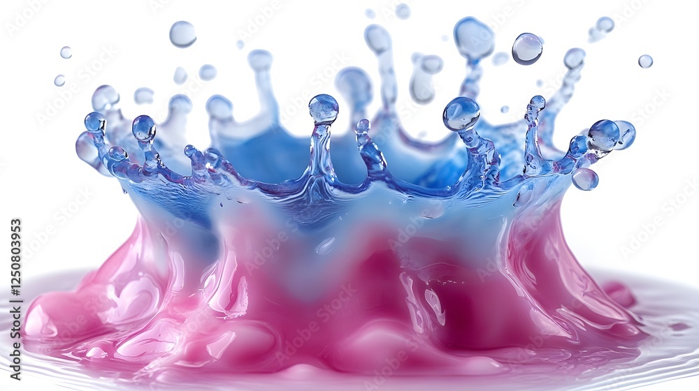 Poster vibrant splash of colorful liquid art with dynamic movement and textured ripple effects abstract bac