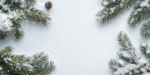Snow background with space for text or design