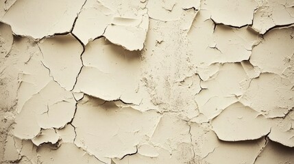 Cracked and peeling wall surface reveals texture and age in an urban setting