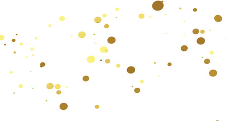 "Falling Golden Sparkles and Dazzling Glitter Confetti Drifting Gently Over a Transparent White Background, Creating a Sophisticated and Glamorous Atmosphere for Any Event"
