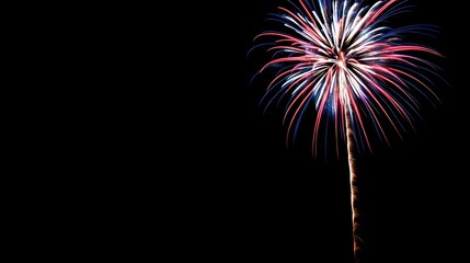Fototapeta premium Vibrant fireworks display illuminating the night sky during a festive celebration