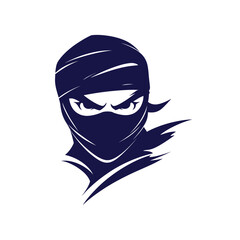 Ninja logo, Illustrated Ninja: Logo, Mascot, Illustration, Vector Art for Sport and E-Sport Teams, Mascot Head of Assassin Ninja  © sk