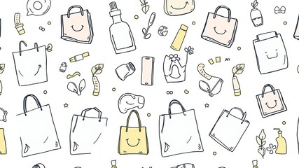 Eco-Friendly Packaging: Biodegradable Items on Reusable Canvas