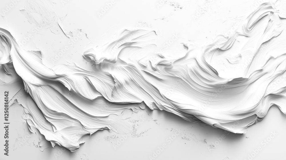 Poster abstract forms minimalistic white background