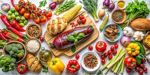 Fresh Local Ingredients Artfully Displayed for Sustainable Dining