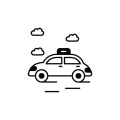 Obraz premium Taxi vector icon