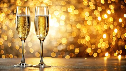 Holiday Champagne Flute Celebration