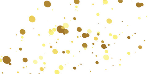 Abstract Golden doted glitter on transparent background. Luxury sparkling confetti. Celebration falling doted gold glitter. Vector illustration.gold, luxury, isolated, light, background, white, vector