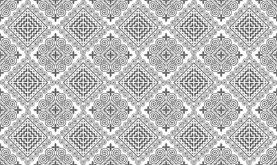 Hmong ethnic pattern, Hmong pattern is a design that combines modern and traditional patterns.