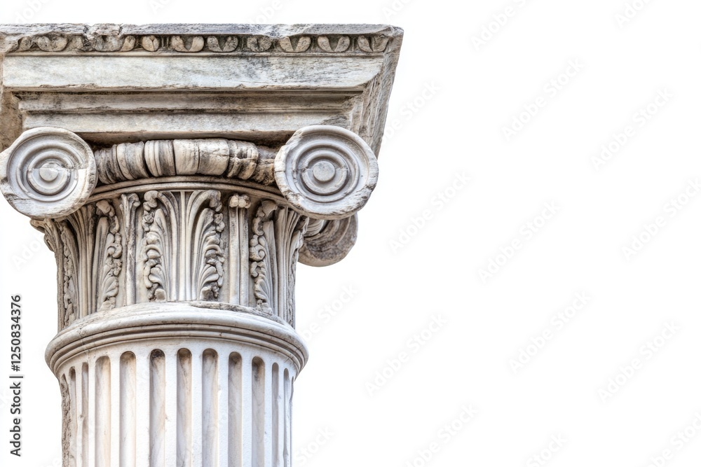 Aufkleber A close-up shot of a clock situated on a column, suitable for use in designs related to time, architecture, or nostalgia
