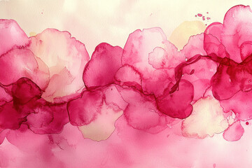 Fototapeta premium Abstract pink and gold alcohol ink painting background texture