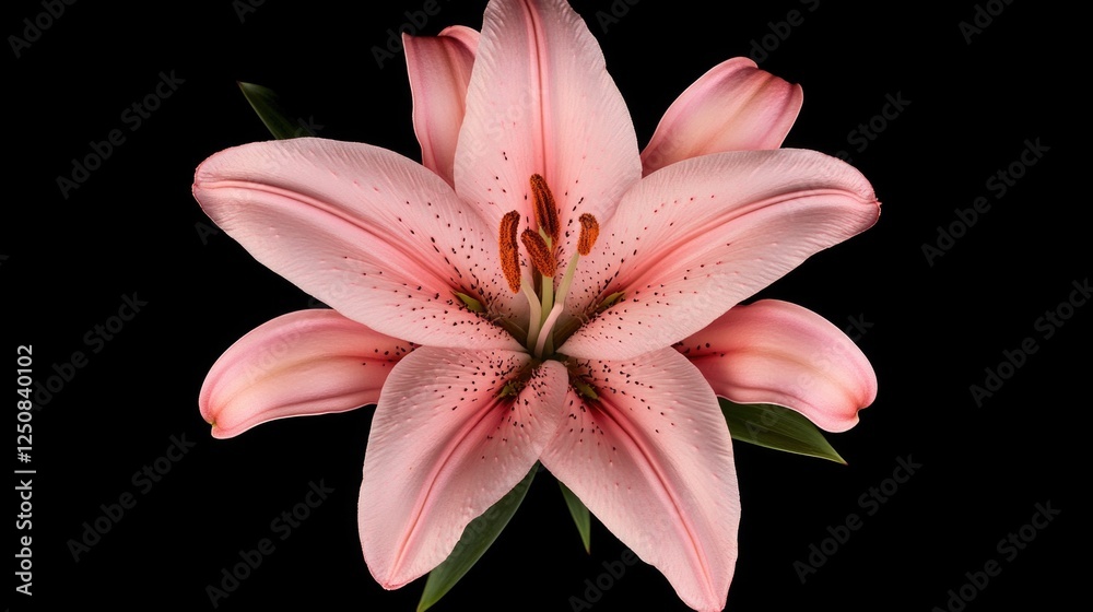 Poster a close-up shot of a pink flower on a black background, great for designs and projects that require 