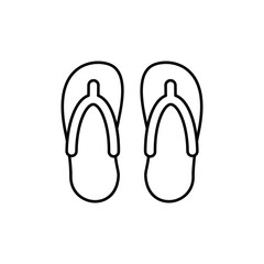 Flip-flops vector icon