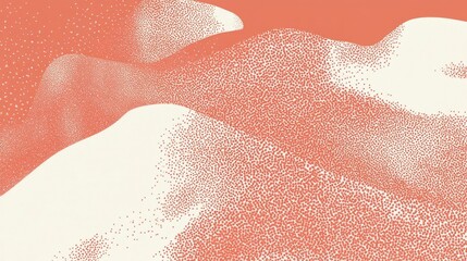 Fototapeta premium Abstract Dotted Landscape - A Modern Graphic Design