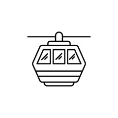 Obraz premium Funicular vector icon