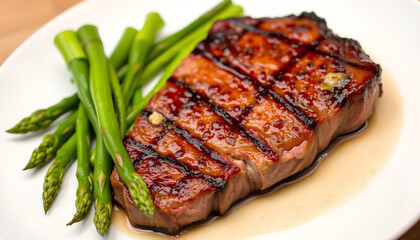 Sous Vide Steak with Side of Asparagus 2