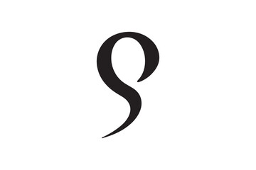 Quote mark vector silhouette isolated in white background