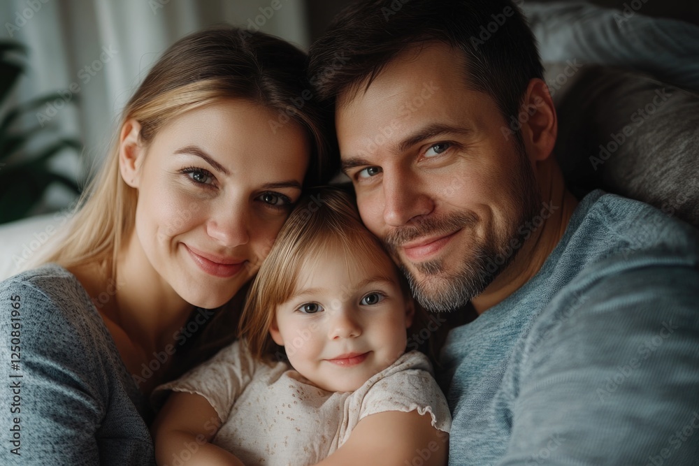 Canvas Prints A happy family moment captured in a single frame, suitable for use in personal or commercial projects