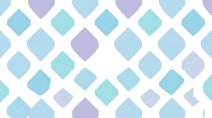 Serene Diamond Pattern: A calming and sophisticated pattern featuring a grid of pastel blue and purple diamonds, creating a minimalist and elegant aesthetic.