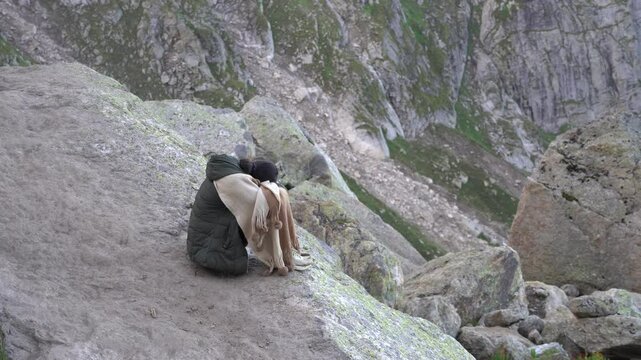 sad trekkers not able to trek more, showcasing the natural beauty and scenic wonders of the region.