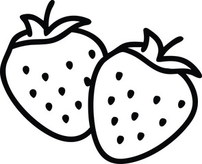 Clip art cute strawberries illustration