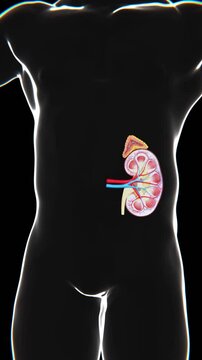 Multiple Kidney stones showing Video | kidney stones in Vertical HQ Video