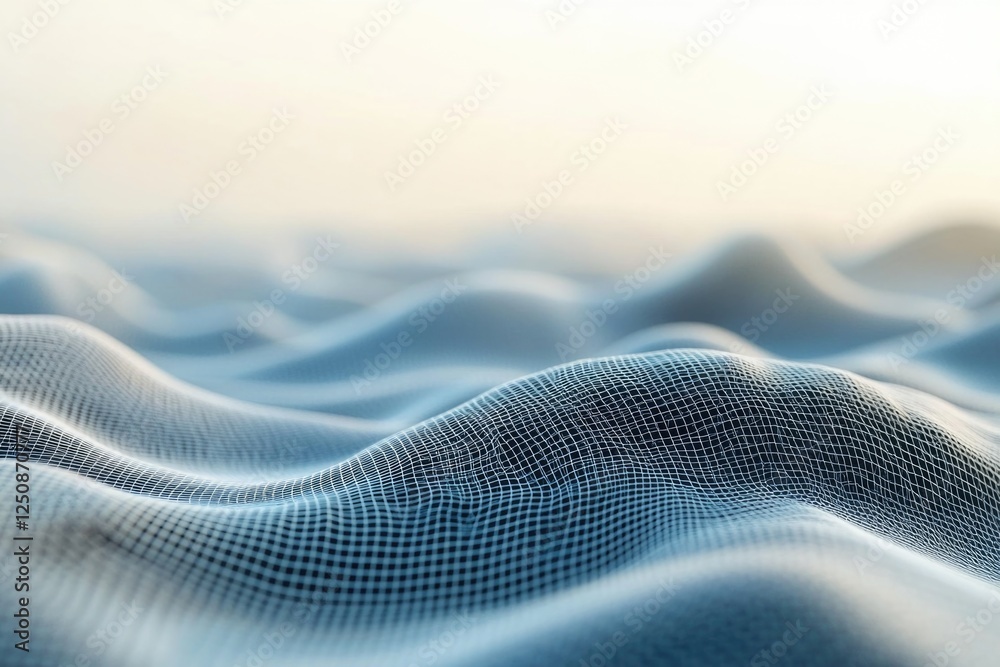 Aufkleber a close-up shot of a wavy surface with blurred background, great for illustrating texture and patter