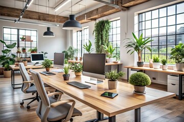 Render cafe bar restaurant interior Pub Interior and empty office design, Computer generated image. 3d 