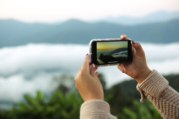 Taking picture of nature 