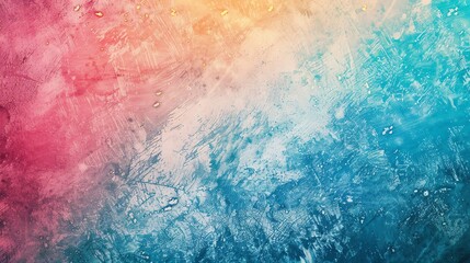 Fototapeta premium An abstract colorful background with a gradient of colors and a distressed texture.