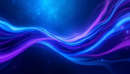 Obraz premium Abstract Blue Purple Wave Background
