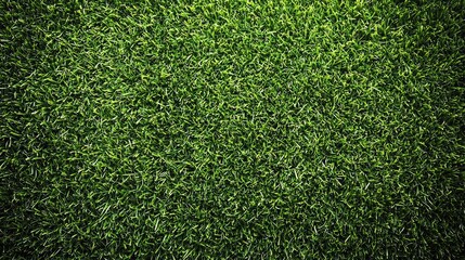 Obraz premium Lush green artificial turf texture background, perfect for sports or design