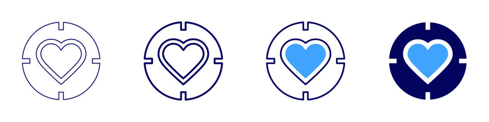 Achieving career goals icon in 4 different styles. Thin Line, Line, Bold Line, Duotone. Duotone style. Editable stroke © Blockfine