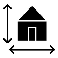 House Size Glyph Icon