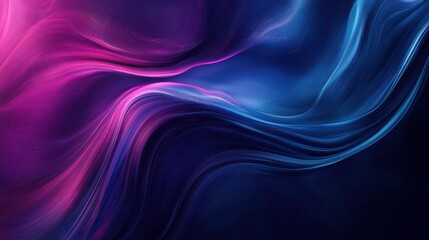 Fototapeta premium Abstract Swirling Blue and Pink Waves Design