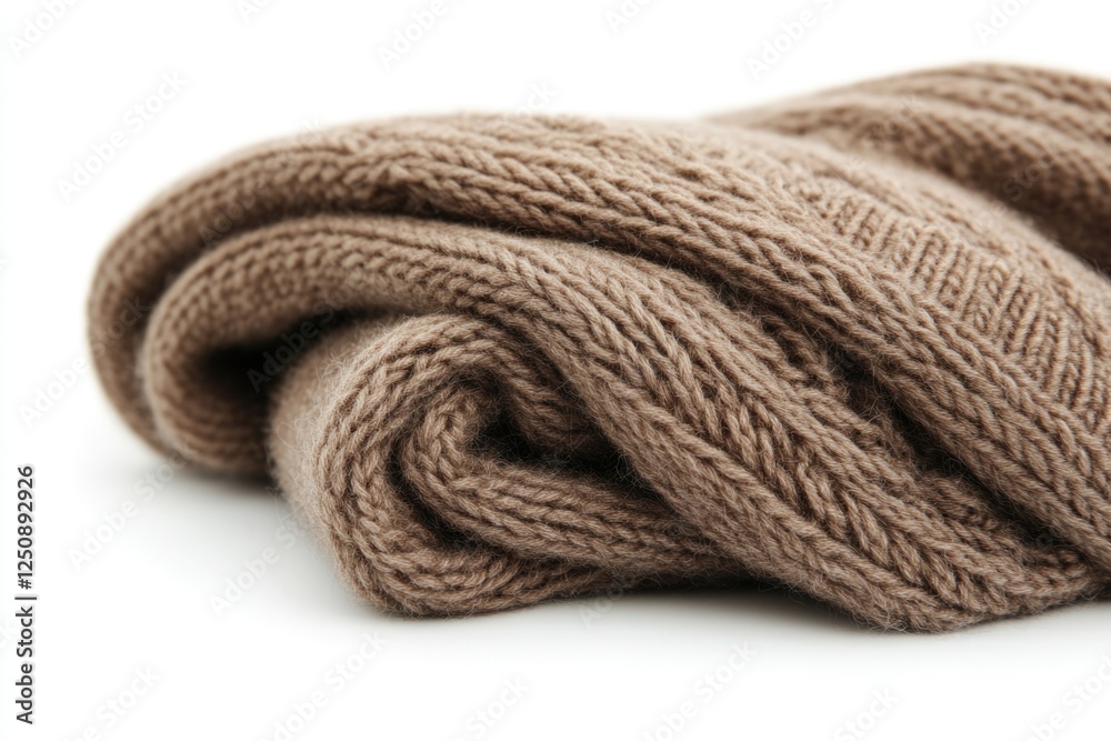 Poster a pile of wool sits on a clean white surface, ready for use or display