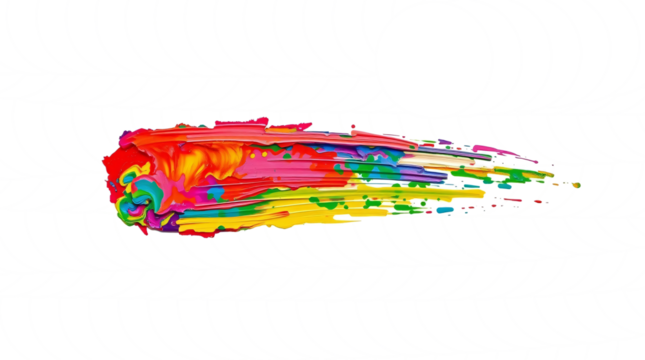Vibrant Abstract Brushstroke
