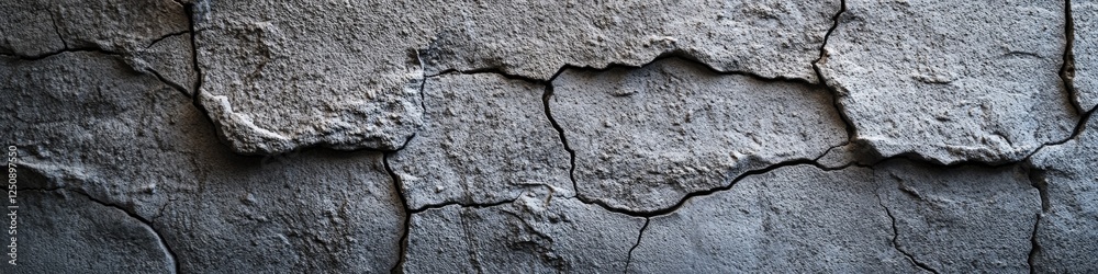 Poster Close-up shot of a tree trunk with visible cracks and texture