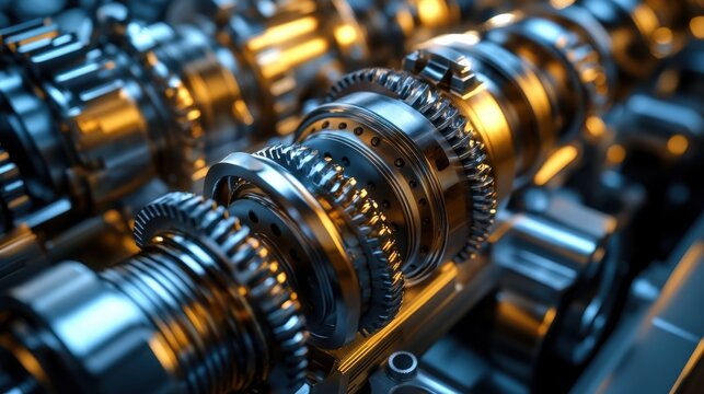 CAD-like render of a crankshaft mechanism, showing angular momentum and inertia forces, mechanics of machines, rotational dynamics