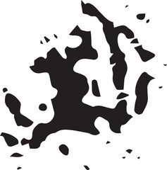  Stylish abstract illustration with contrasting black-and-white design