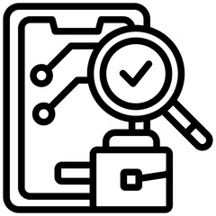 Job Seeker Outline Icon