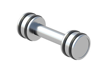 Dumbbell isolated on white background. Sports equipment. 3d render