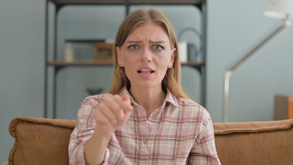 Portrait of Angry Young Woman Screaming and Shouting in Anger